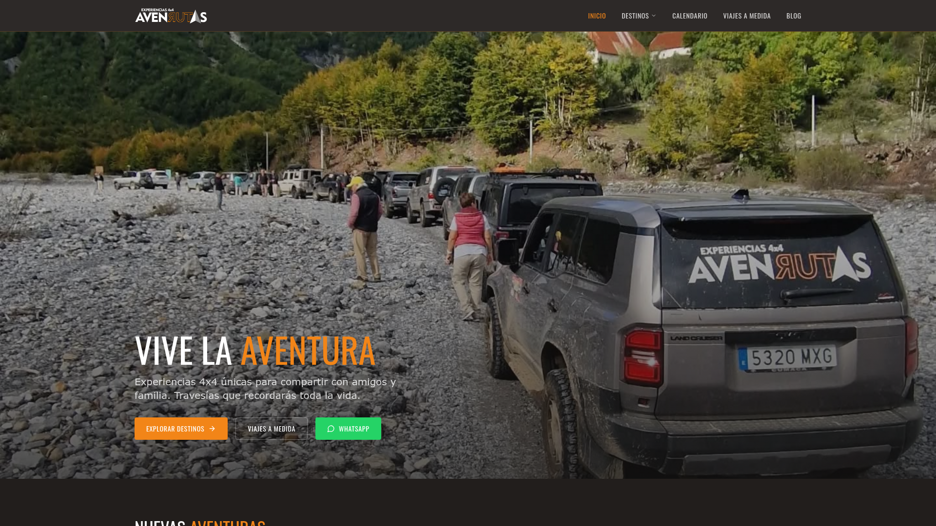 AvenRutas - web de turismo y aventura